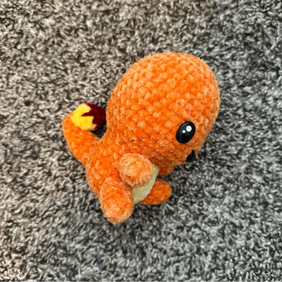 Crochet Charmander Plush - Picture 2 of 4